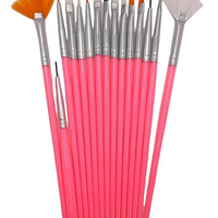 15 Pcs Nail Art Brushes