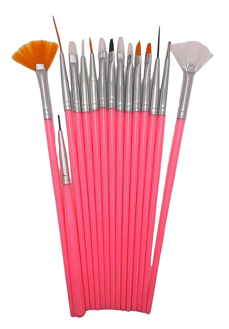 15 Pcs Nail Art Brushes