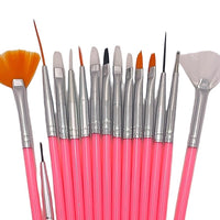 15 Pcs Nail Art Brushes