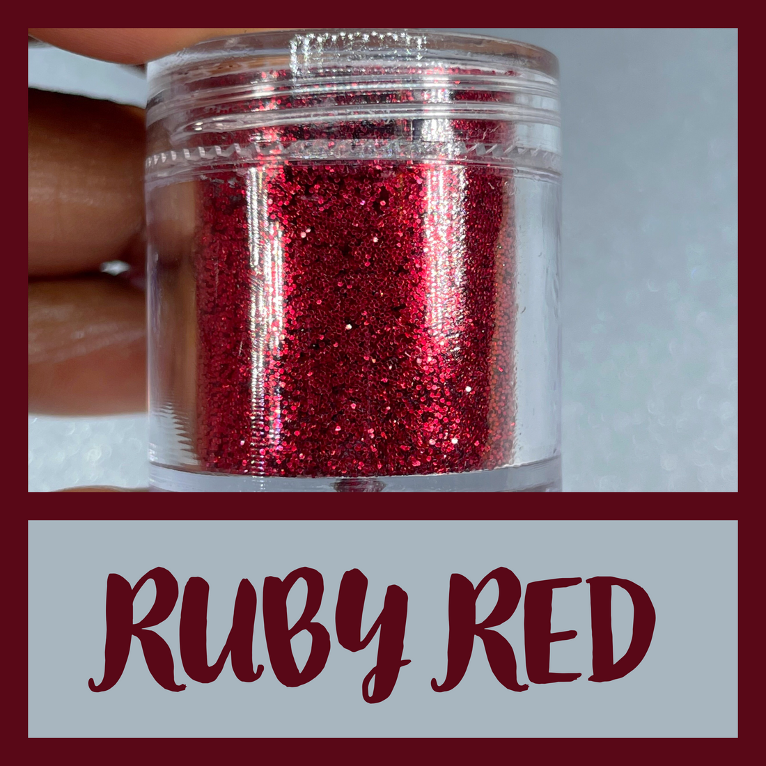 Victorian Red :Ultra Fine Glitter Metallic (glitter sold in jars - four  sizes)