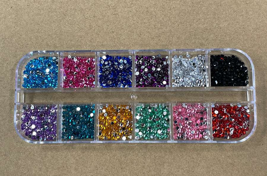 Multi Color Crystals/Pearls